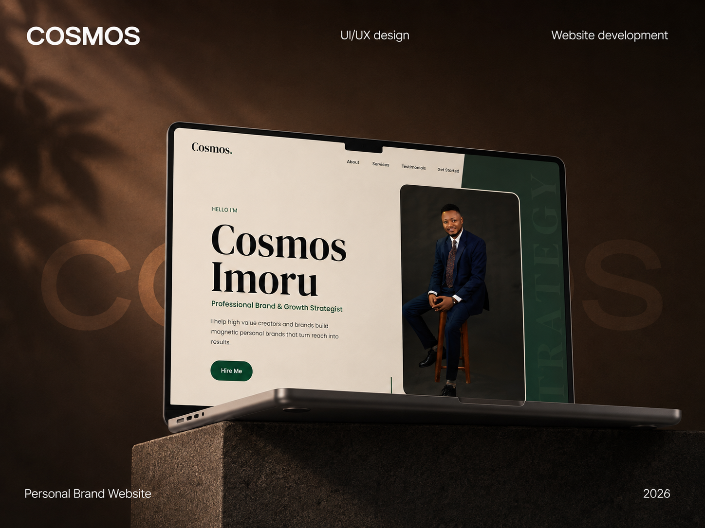 Cosmos Imoru brand strategist portfolio website